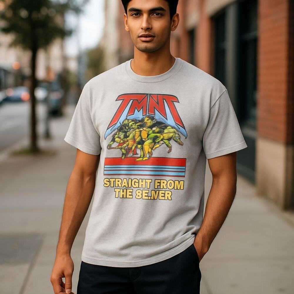 Mens Teenage Mutant Ninja Turtles t shirt Size L  preowned